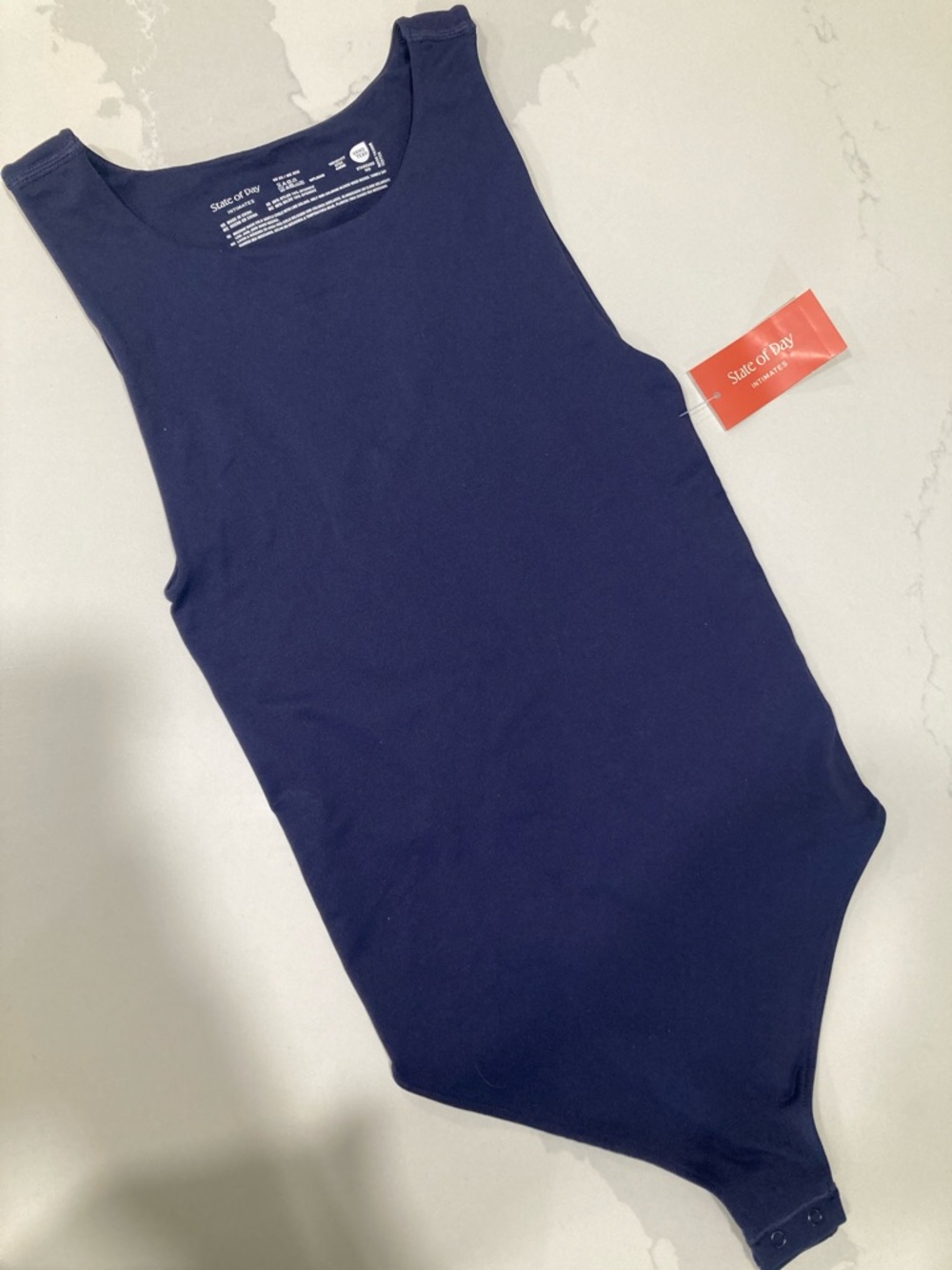 State of Day Blue Tank Bodysuit